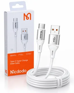 کابل تایپ سی فست شارژ 100 وات مک دودو CA-184 طول 1.2 متر